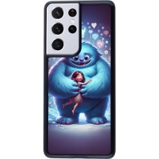 Samsung Galaxy S21 Ultra 5G Case Hülle - Valentin 2024 Flauschige Liebe