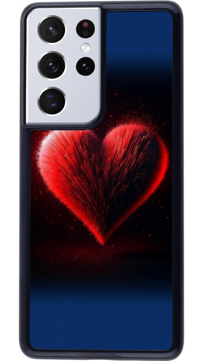 Samsung Galaxy S21 Ultra 5G Case Hülle - Valentin 2025 rotes Herz
