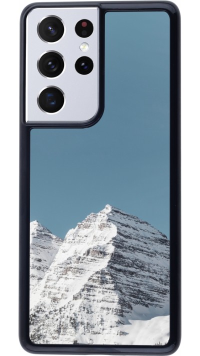 Samsung Galaxy S21 Ultra 5G Case Hülle - Winter 22 blue sky mountain