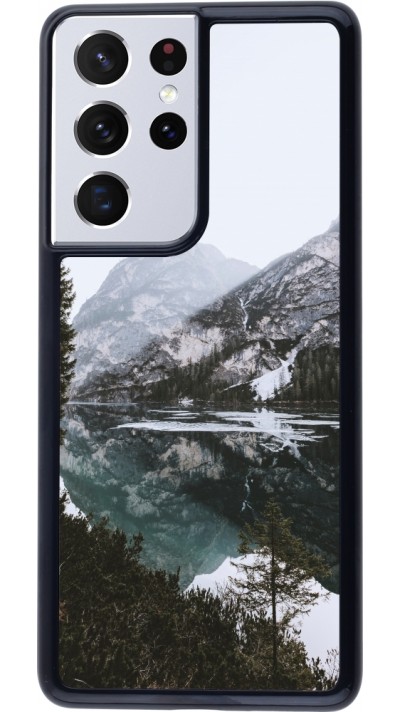 Samsung Galaxy S21 Ultra 5G Case Hülle - Winter 22 snowy mountain and lake