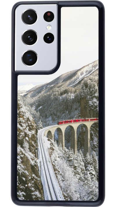 Samsung Galaxy S21 Ultra 5G Case Hülle - Winter 25 Winter polar express