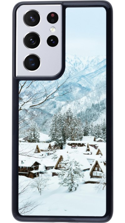Samsung Galaxy S21 Ultra 5G Case Hülle - Winter 25 Winter snowy landscape