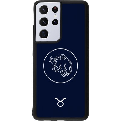 Samsung Galaxy S21 Ultra 5G Case Hülle - Silikon schwarz Astrologie Stier