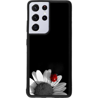 Hülle Samsung Galaxy S21 Ultra 5G - Silikon schwarz Black and white Cox
