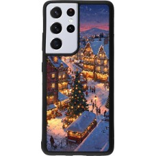 Samsung Galaxy S21 Ultra 5G Case Hülle - Silikon schwarz Christmas 25 Xmas Village