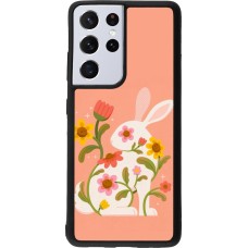 Samsung Galaxy S21 Ultra 5G Case Hülle - Silikon schwarz Easter 2026 Rabbit collage