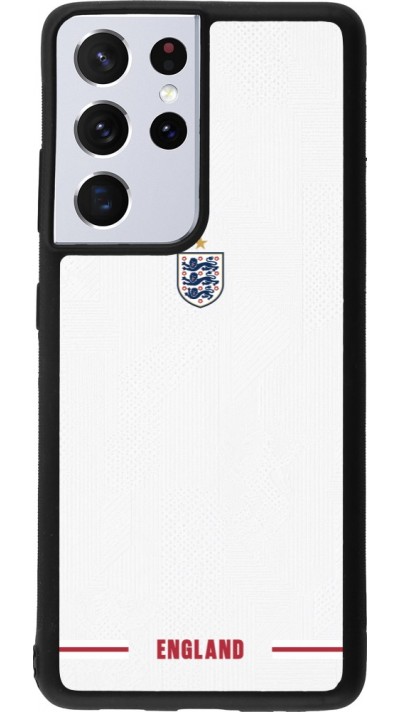 Samsung Galaxy S21 Ultra 5G Case Hülle - Silikon schwarz England 2026 personalisierbares Fussballtrikot