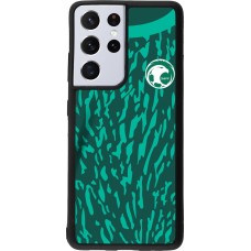 Samsung Galaxy S21 Ultra 5G Case Hülle - Silikon schwarz Saudi-Arabien 2022 personalisierbares Fussballtrikot