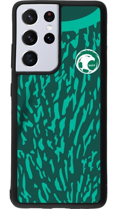 Samsung Galaxy S21 Ultra 5G Case Hülle - Silikon schwarz Saudi-Arabien 2022 personalisierbares Fussballtrikot