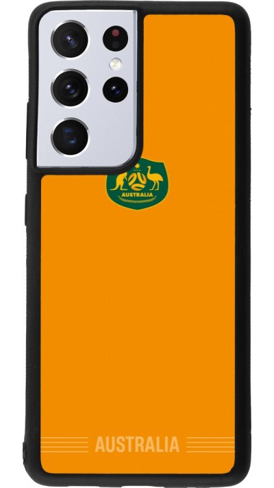 Samsung Galaxy S21 Ultra 5G Case Hülle - Silikon schwarz Australien 2026 personalisierbares Fussballtrikot