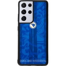 Samsung Galaxy S21 Ultra 5G Case Hülle - Silikon schwarz Bosnien und Herzegowina 2026 personalisierbares Fussballtrikot