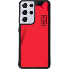 Samsung Galaxy S21 Ultra 5G Case Hülle - Silikon schwarz Südkorea 2022 personalisierbares Fussballtrikot