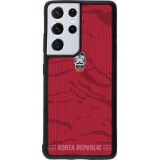 Samsung Galaxy S21 Ultra 5G Case Hülle - Silikon schwarz Südkorea 2026 personalisierbares Fussballtrikot