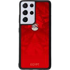 Samsung Galaxy S21 Ultra 5G Case Hülle - Silikon schwarz Ägypten 2026 personalisierbares Fussballtrikot