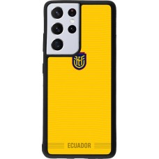 Samsung Galaxy S21 Ultra 5G Case Hülle - Silikon schwarz Ecuador 2026 personalisierbares Fussballtrikot