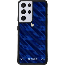 Samsung Galaxy S21 Ultra 5G Case Hülle - Silikon schwarz Frankreich 2026 personalisierbares Fussballtrikot