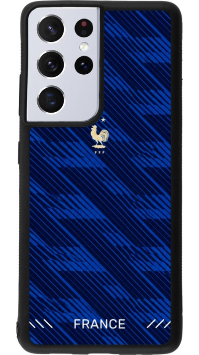 Samsung Galaxy S21 Ultra 5G Case Hülle - Silikon schwarz Frankreich 2026 personalisierbares Fussballtrikot