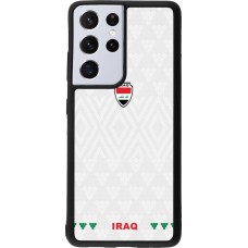 Samsung Galaxy S21 Ultra 5G Case Hülle - Silikon schwarz Irak 2026 personalisierbares Fussballtrikot
