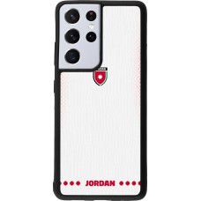 Samsung Galaxy S21 Ultra 5G Case Hülle - Silikon schwarz Jordanien 2026 personalisierbares Fussballtrikot