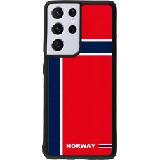 Samsung Galaxy S21 Ultra 5G Case Hülle - Silikon schwarz Norwegen 2026 personalisierbares Fussballtrikot