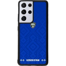 Samsung Galaxy S21 Ultra 5G Case Hülle - Silikon schwarz Usbekistan 2026 personalisierbares Fussballtrikot