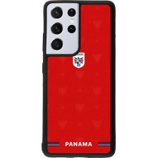 Samsung Galaxy S21 Ultra 5G Case Hülle - Silikon schwarz Panama 2026 personalisierbares Fussballtrikot