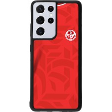 Samsung Galaxy S21 Ultra 5G Case Hülle - Silikon schwarz Tunesien 2022 personalisierbares Fussballtrikot