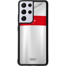 Samsung Galaxy S21 Ultra 5G Case Hülle - Silikon schwarz Türkei personalisierbares Fussballtrikot