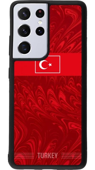 Samsung Galaxy S21 Ultra 5G Case Hülle - Silikon schwarz Türkei 2026 personalisierbares Fussballtrikot
