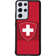 Samsung Galaxy S21 Ultra 5G Case Hülle - Silikon schwarz Hockey World Championship Ecusson Suisse