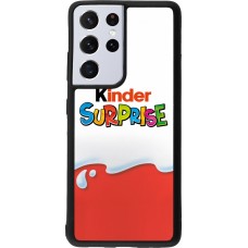Samsung Galaxy S21 Ultra 5G Case Hülle - Silikon schwarz Kinder Surprise