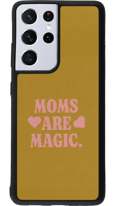 Coque Samsung Galaxy S21 Ultra 5G - Silicone rigide noir Mom 2026 Are Magic