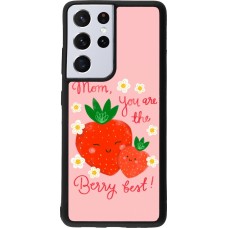 Coque Samsung Galaxy S21 Ultra 5G - Silicone rigide noir Mom 2026 Berry best