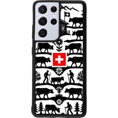 Samsung Galaxy S21 Ultra 5G Case Hülle - Silikon schwarz Poya Schweiz 3