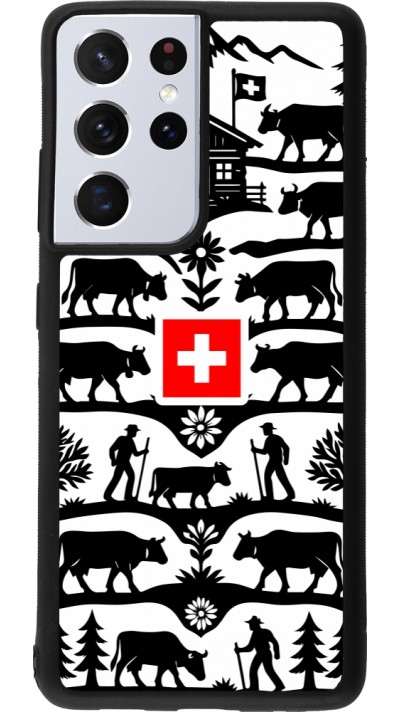 Samsung Galaxy S21 Ultra 5G Case Hülle - Silikon schwarz Poya Schweiz 3