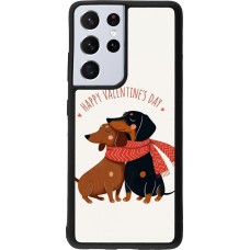 Samsung Galaxy S21 Ultra 5G Case Hülle - Silikon schwarz Saint Valentines Day 26 Happy Valentine
