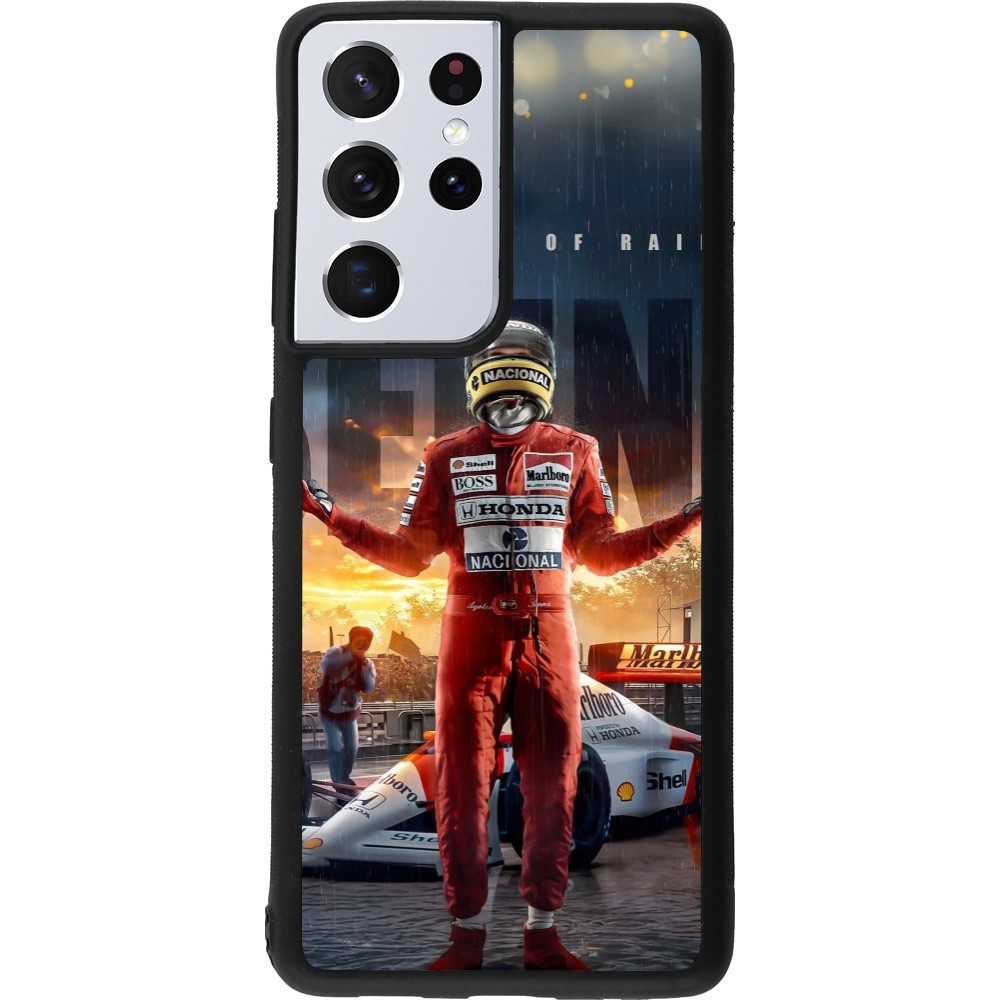 Samsung Galaxy S21 Ultra 5G Case Hülle - Silikon schwarz Senna The King of Rain