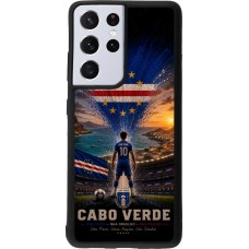 Samsung Galaxy S21 Ultra 5G Case Hülle - Silikon schwarz Fussball Kap Verde splash 2026