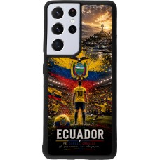 Samsung Galaxy S21 Ultra 5G Case Hülle - Silikon schwarz Fussball Ecuador splash 2026