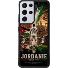 Samsung Galaxy S21 Ultra 5G Case Hülle - Silikon schwarz Fussball Jordanien splash 2026
