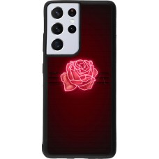 Samsung Galaxy S21 Ultra 5G Case Hülle - Silikon schwarz Spring 23 neon rose