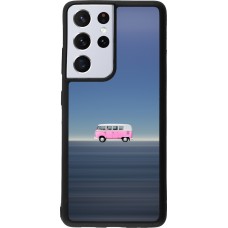 Samsung Galaxy S21 Ultra 5G Case Hülle - Silikon schwarz Spring 23 pink bus