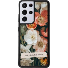Samsung Galaxy S21 Ultra 5G Case Hülle - Silikon schwarz Full Bloom 2026