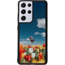 Samsung Galaxy S21 Ultra 5G Case Hülle - Silikon schwarz Hot air balloon 2026