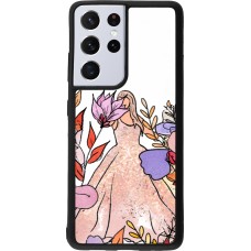 Samsung Galaxy S21 Ultra 5G Case Hülle - Silikon schwarz Taylor Swift Sketch - White