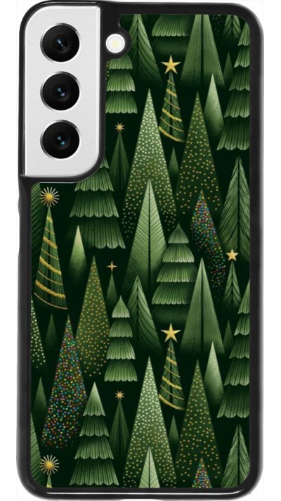 Samsung Galaxy S22 Case Hülle - Christmas 25 Pattern Xmas Tree