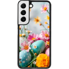 Samsung Galaxy S22 Case Hülle - Easter 2026 Eggs with flowers