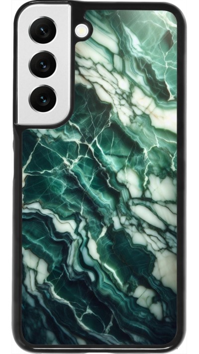 Samsung Galaxy S22 Case Hülle - Majestätischer grüner Marmor