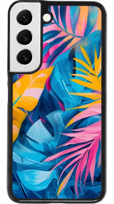 Samsung Galaxy S22 Case Hülle - Palms Blue