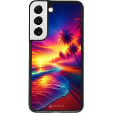 Samsung Galaxy S22 Case Hülle - Strand Sonnenuntergang auffällig